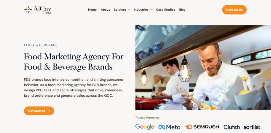 AlCaz Media Best Food Marketing Agency Top Beverage Digital Agencies Services