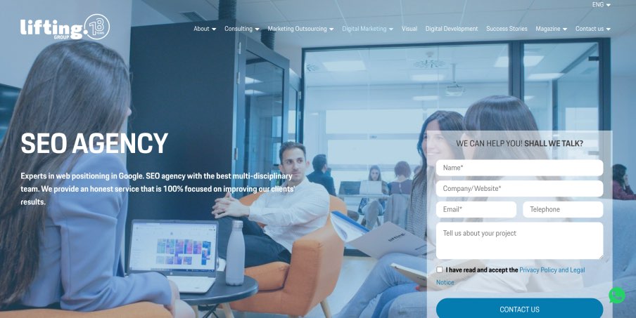 Lifting Group Best SEO Agency Top Search Engine Optimization Agencies Services