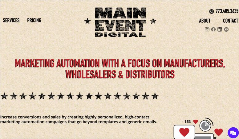 Main Event Digital Best AI Marketing Automation Agency