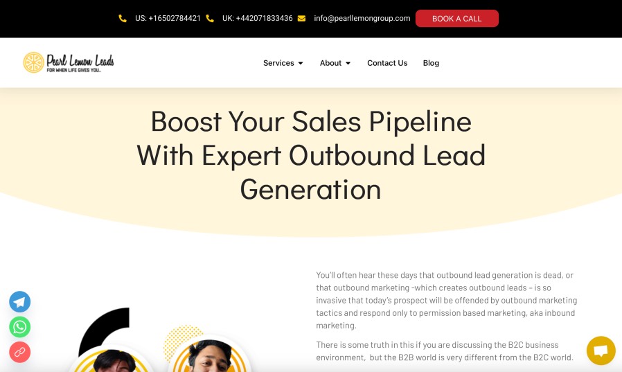 Pearl Lemon Leads Best Outbound Marketing Firm