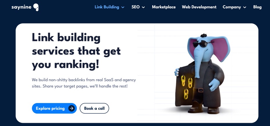 SayNine Best Link Building Services Agency SaaS Companies