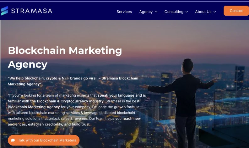 Stramasa Best Digital Marketing Agency for Blockchain Projects Web3, Crypto and DeFi